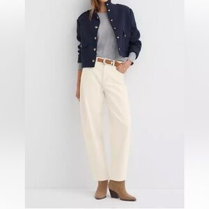 Loft High Rise Barrel Jeans size 4/27